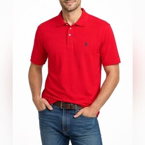 U.S. Polo Assn Luxury FeelRed Polo Shirt XL Men Short Sleeve Cotton Classic Logo